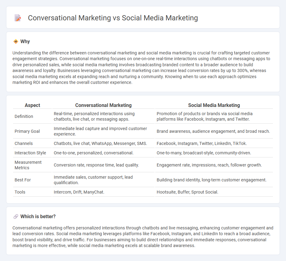 Conversational Marketing vs Social Media Marketing in Marketing