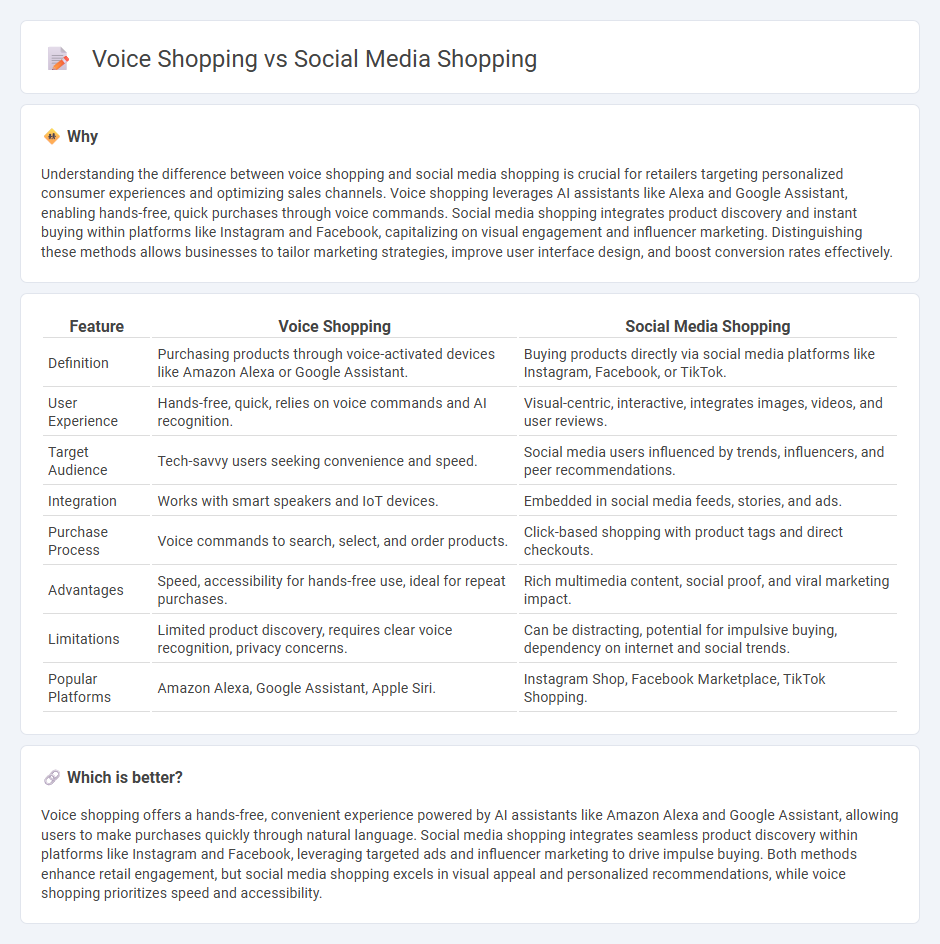 Voice Shopping vs Social Media Shopping in Retail