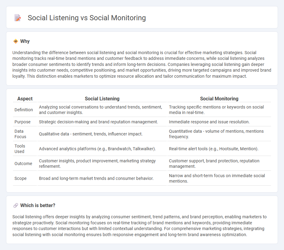 Social Listening vs Social Monitoring in Marketing