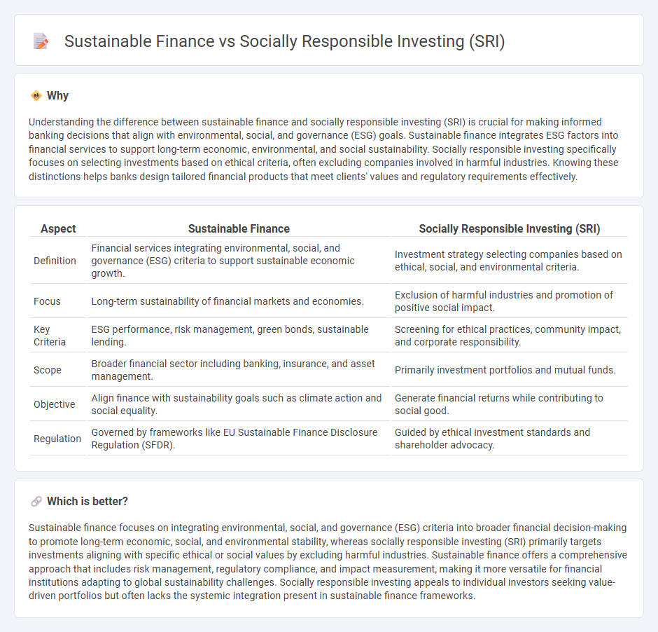 Sustainable Finance vs Socially Responsible Investing (Sri) in Banking