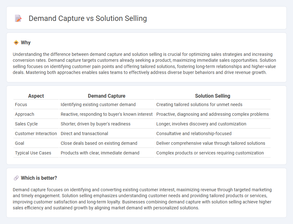 Demand Capture vs Solution Selling in Sales