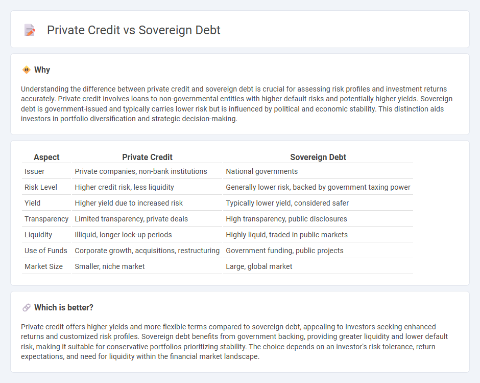Private Credit vs Sovereign Debt in Finance