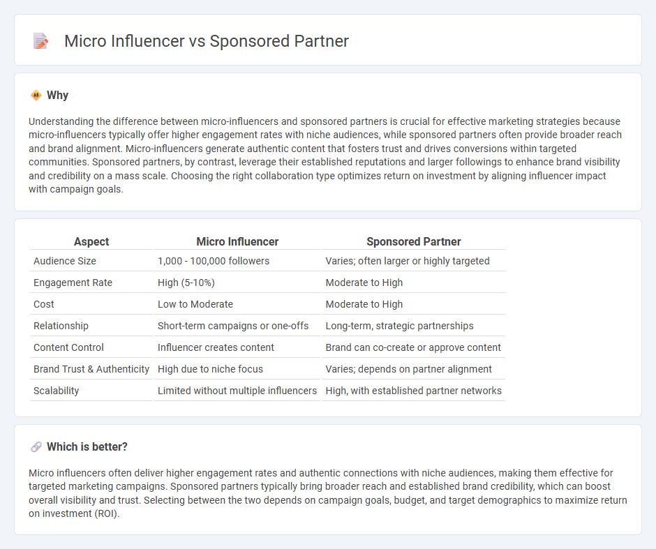 Micro Influencer vs Sponsored Partner in Marketing
