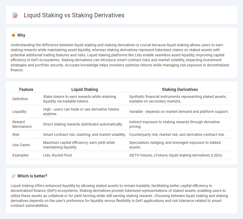 Liquid Staking vs Staking Derivatives in Finance
