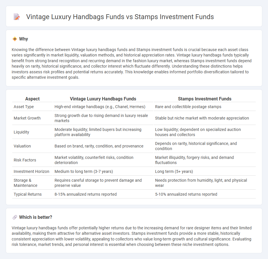 Vintage Luxury Handbags Funds vs Stamps Investment Funds in Investment