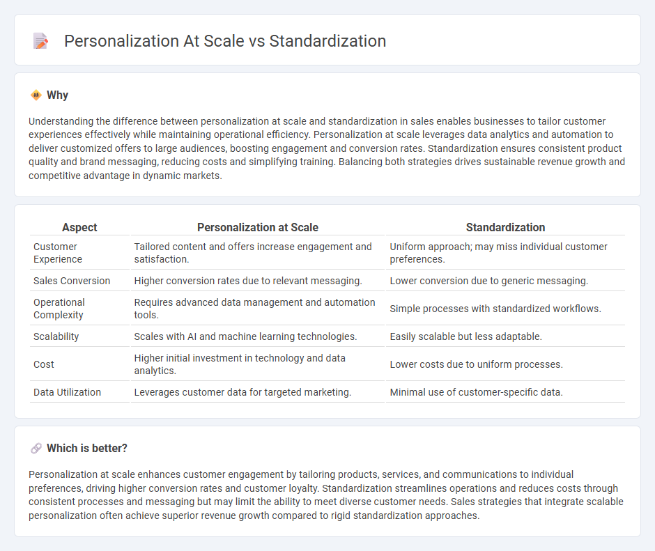 Personalization At Scale vs Standardization in Sales