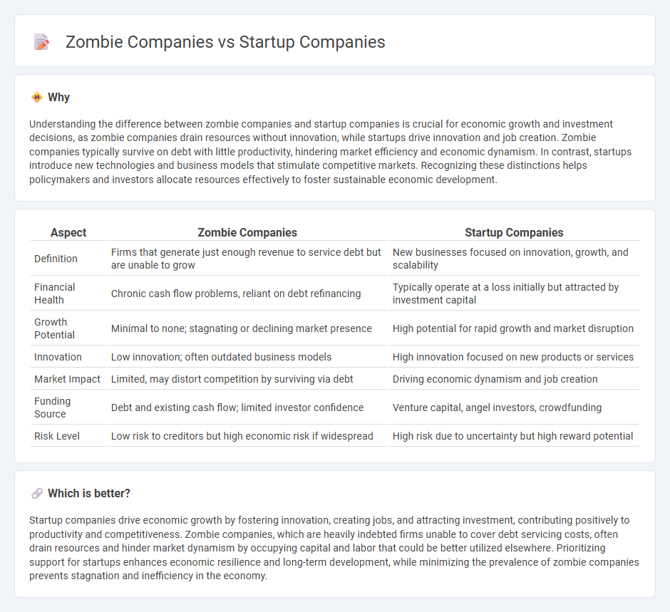 Zombie Companies vs Startup Companies in Economy