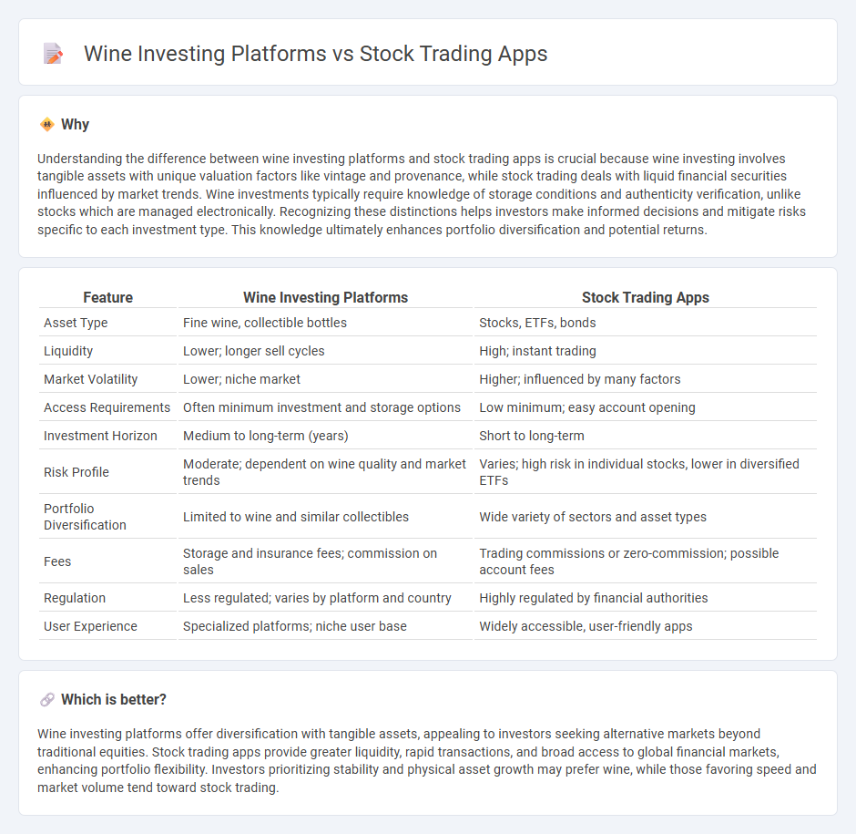 Wine Investing Platforms vs Stock Trading Apps in Investment