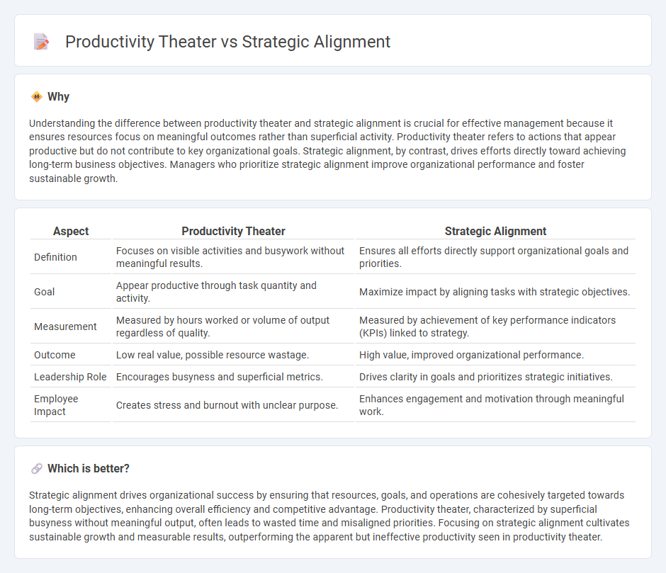Productivity Theater vs Strategic Alignment in Management