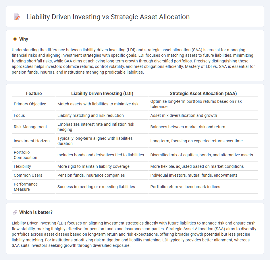 Liability Driven Investing vs Strategic Asset Allocation in Finance