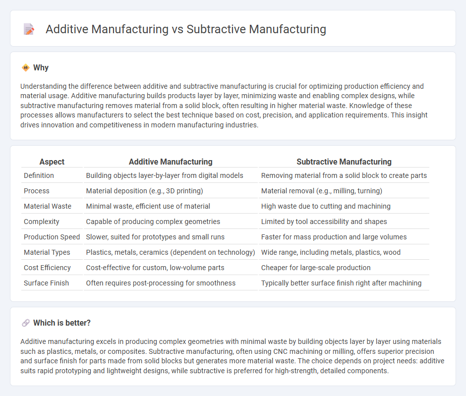 Additive Manufacturing vs Subtractive Manufacturing in Manufacturing