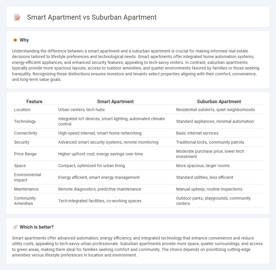Smart Apartment vs Suburban Apartment in Real Estate