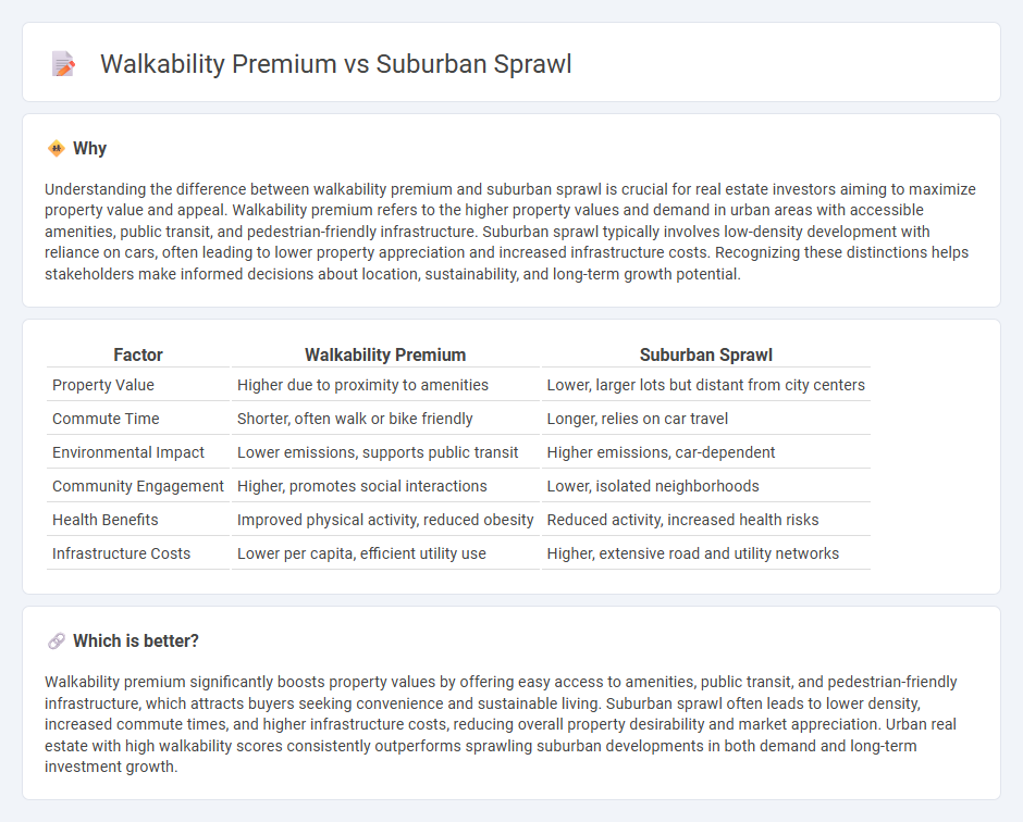 Walkability Premium vs Suburban Sprawl in Real Estate