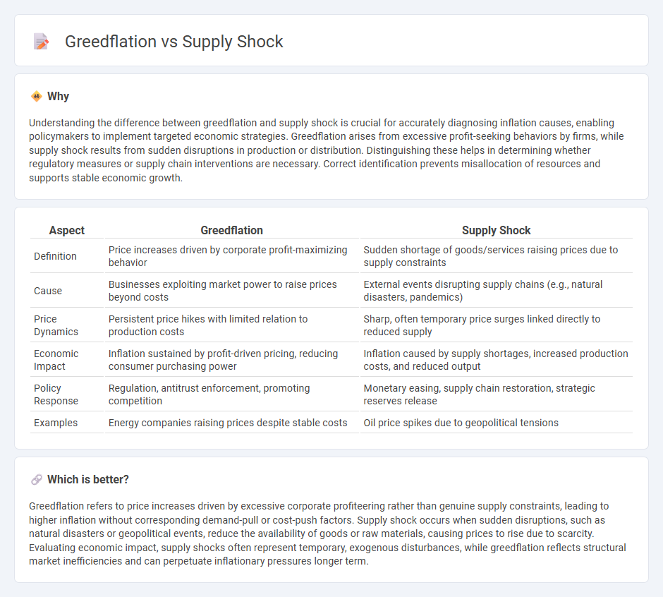 Greedflation vs Supply Shock in Economy