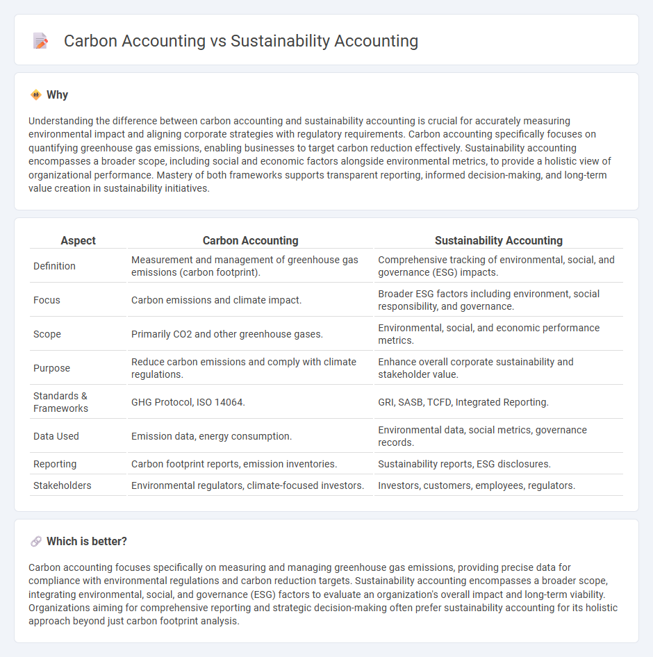 Carbon Accounting vs Sustainability Accounting in Accounting