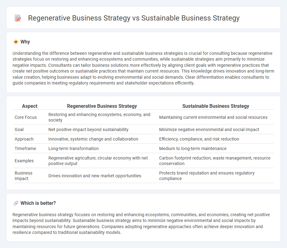 Regenerative Business Strategy vs Sustainable Business Strategy in Consulting