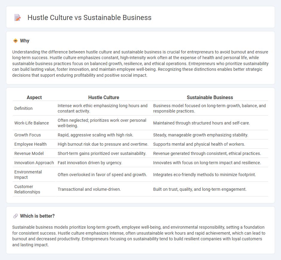 Hustle Culture vs Sustainable Business in Entrepreneurship
