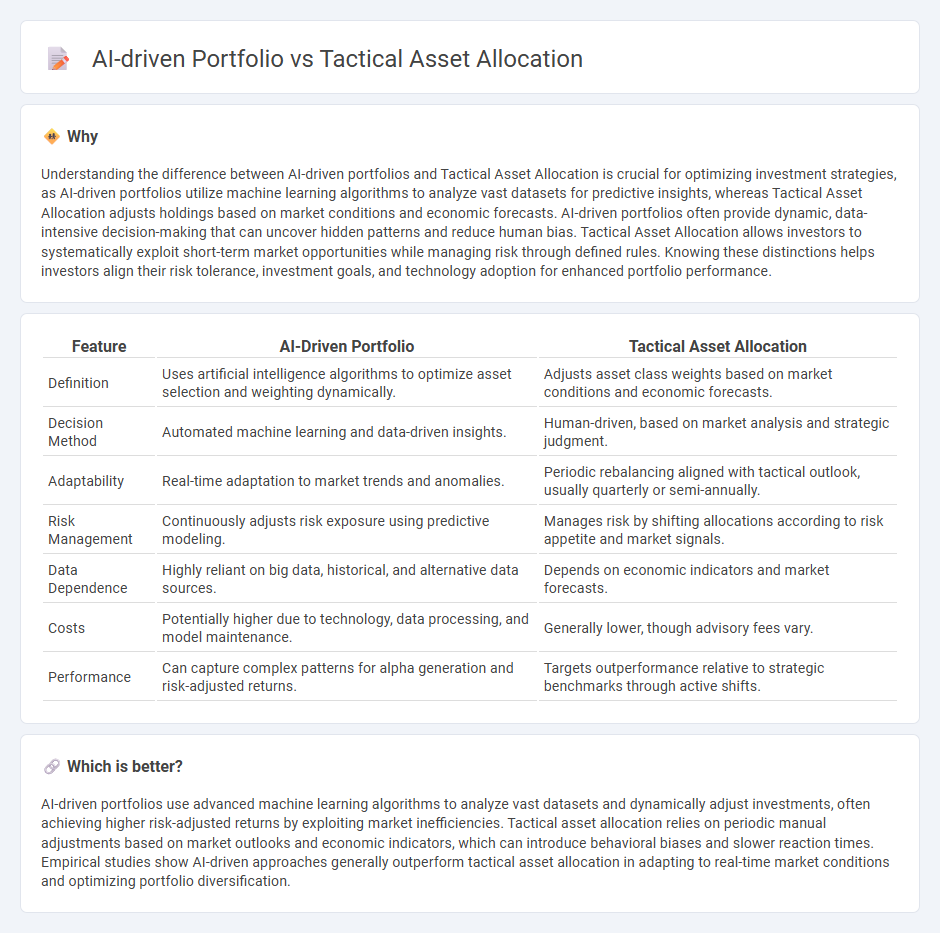 Ai-Driven Portfolio vs Tactical Asset Allocation in Finance