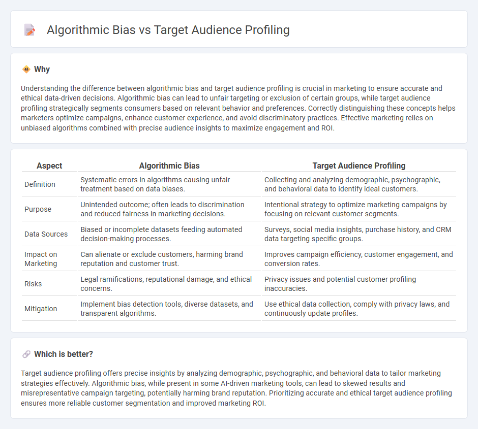 Algorithmic Bias vs Target Audience Profiling in Marketing