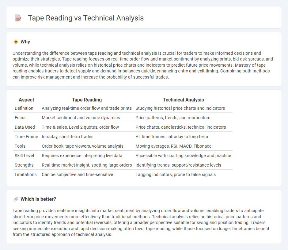 Tape Reading vs Technical Analysis in Trading