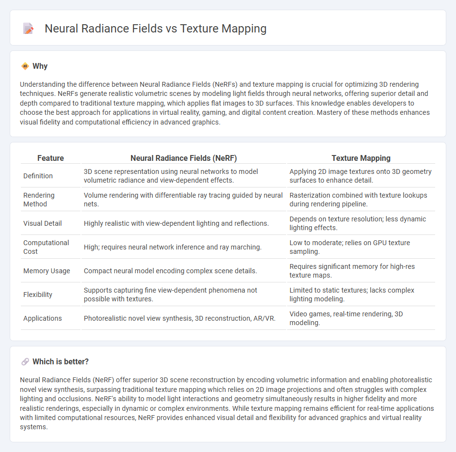Neural Radiance Fields vs Texture Mapping in Technology