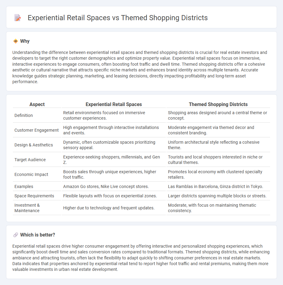 Experiential Retail Spaces vs Themed Shopping Districts in Real Estate