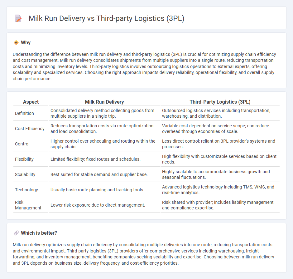 Milk Run Delivery vs Third-Party Logistics (3Pl) in Logistics