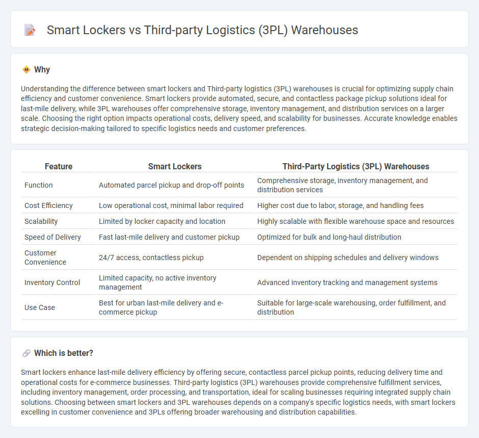 Smart Lockers vs Third-Party Logistics (3Pl) Warehouses in Logistics