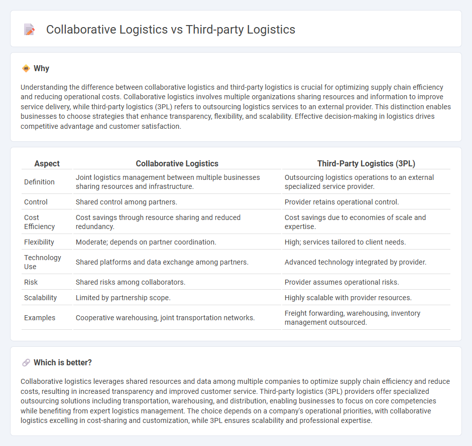 Collaborative Logistics vs Third-Party Logistics in Logistics