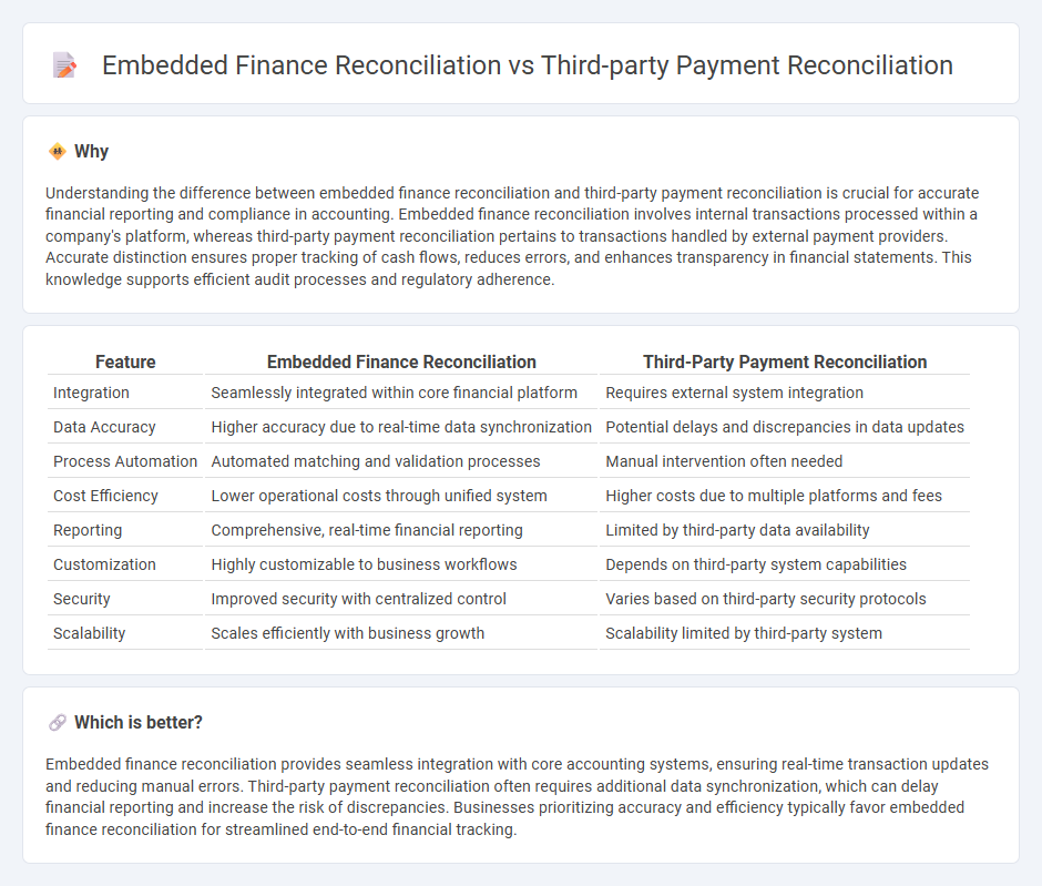 Embedded Finance Reconciliation vs Third-Party Payment Reconciliation in Accounting