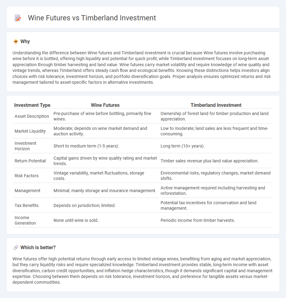 Wine Futures vs Timberland Investment in Investment