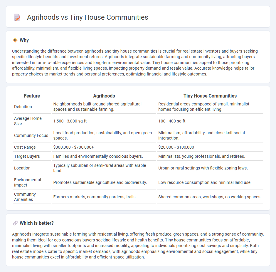 Agrihoods vs Tiny House Communities in Real Estate