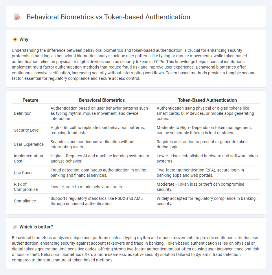 Behavioral Biometrics vs Token-Based Authentication in Banking