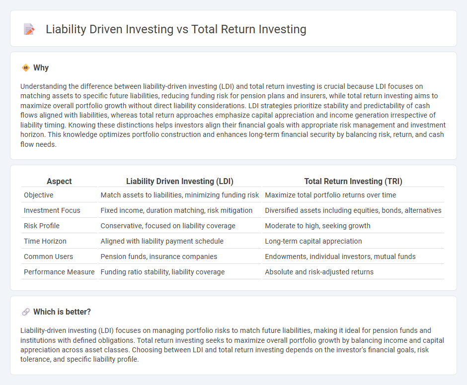 Liability Driven Investing vs Total Return Investing in Finance