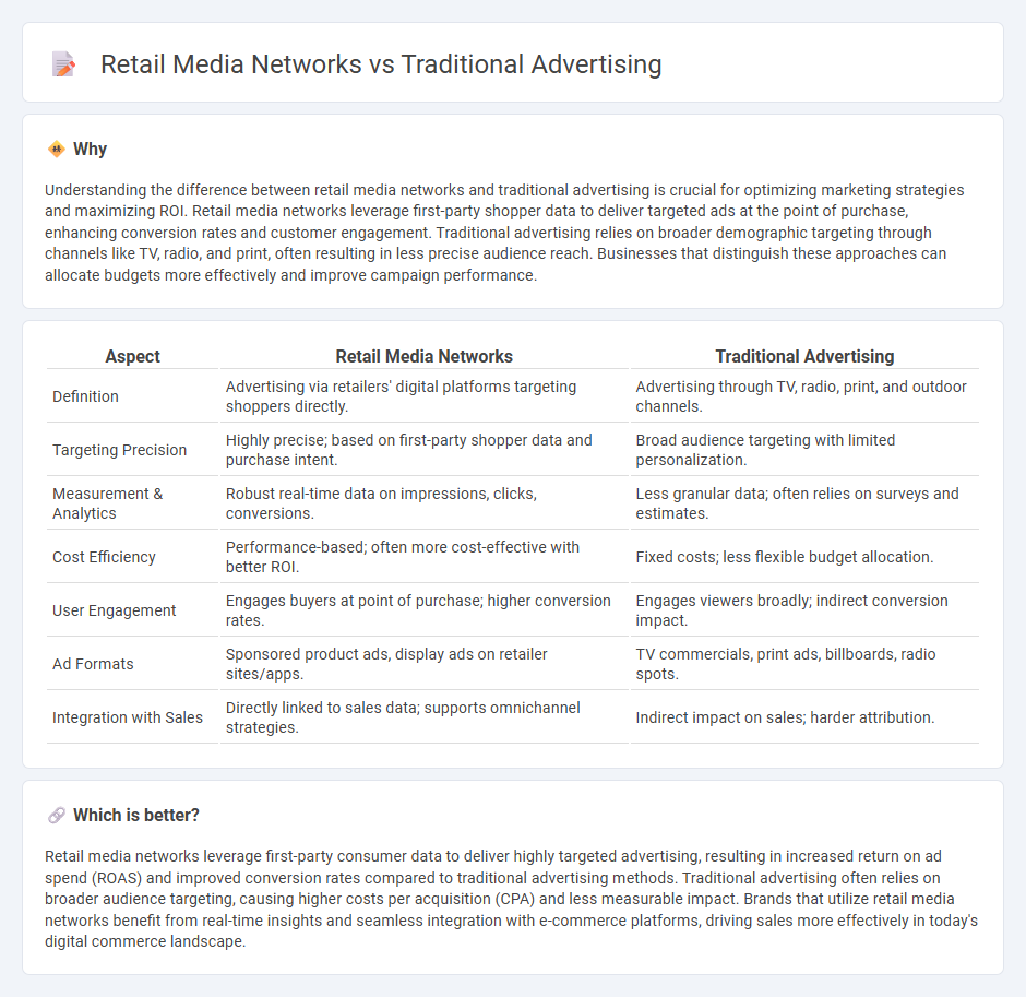 Retail Media Networks vs Traditional Advertising in Commerce