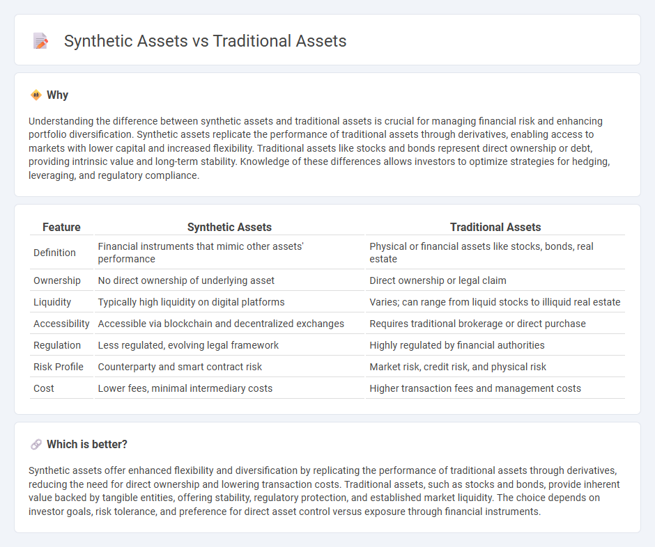 Synthetic Assets vs Traditional Assets in Finance
