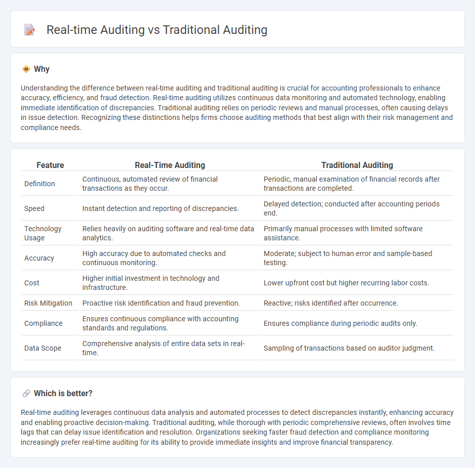 Real-Time Auditing vs Traditional Auditing in Accounting