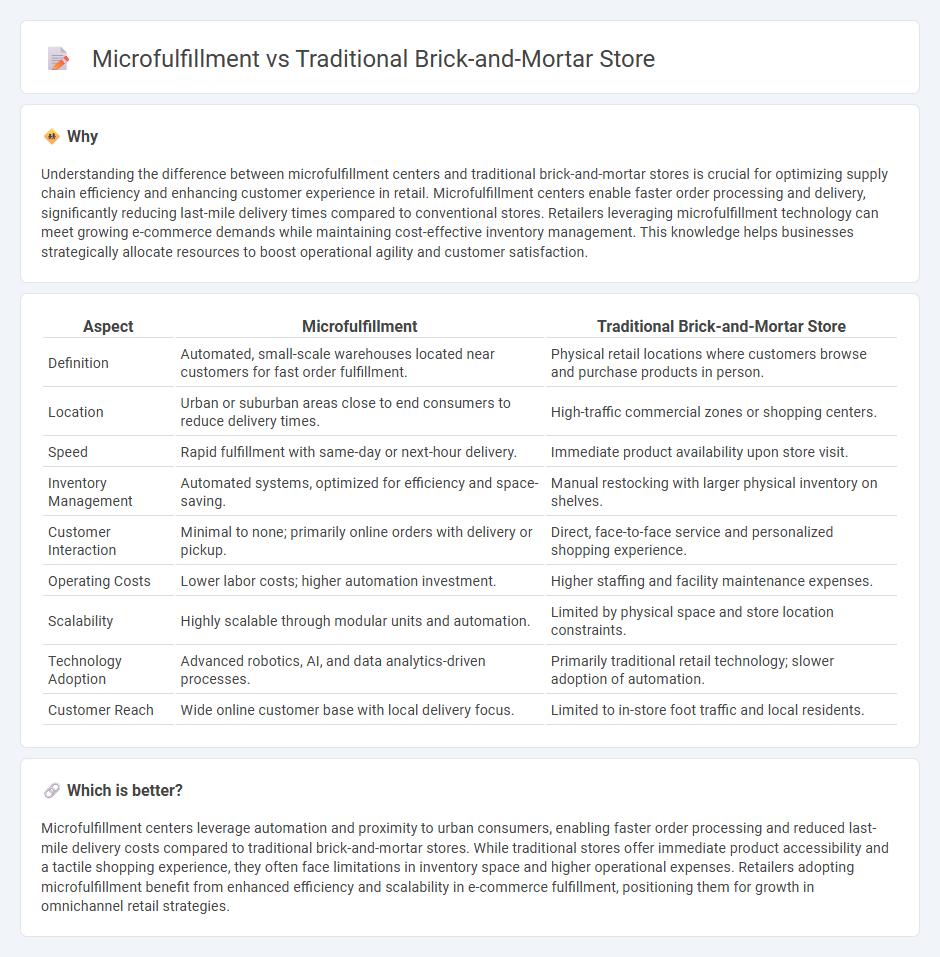 Microfulfillment vs Traditional Brick-And-Mortar Store in Retail