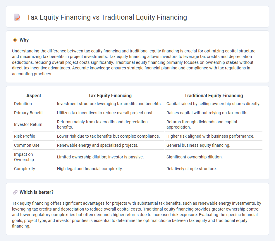 Tax Equity Financing vs Traditional Equity Financing in Accounting