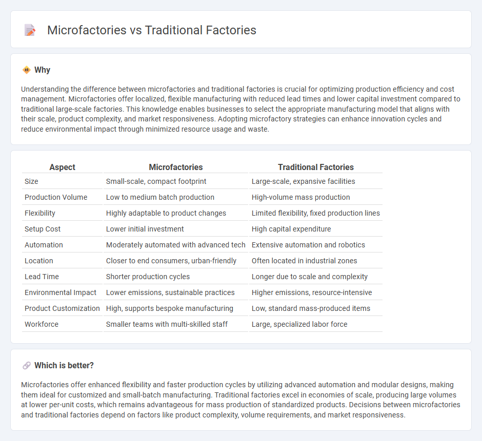 Microfactories vs Traditional Factories in Manufacturing