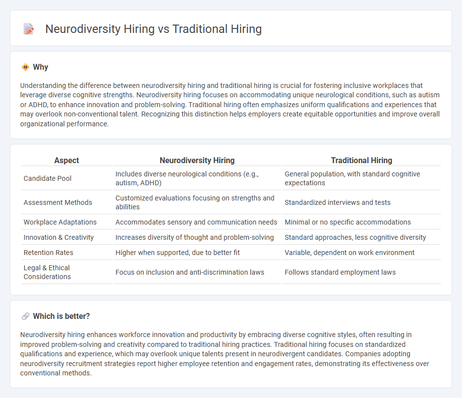 Neurodiversity Hiring vs Traditional Hiring in Employment