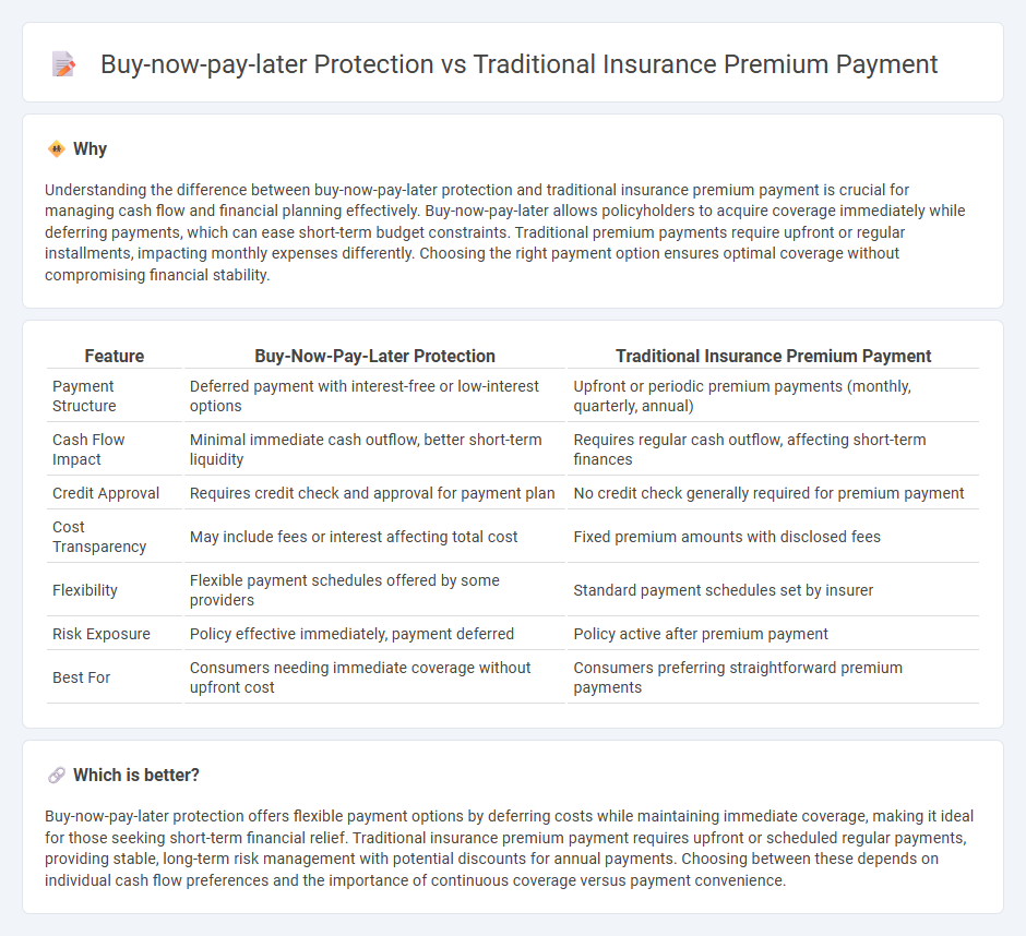 Buy-Now-Pay-Later Protection vs Traditional Insurance Premium Payment in Insurance