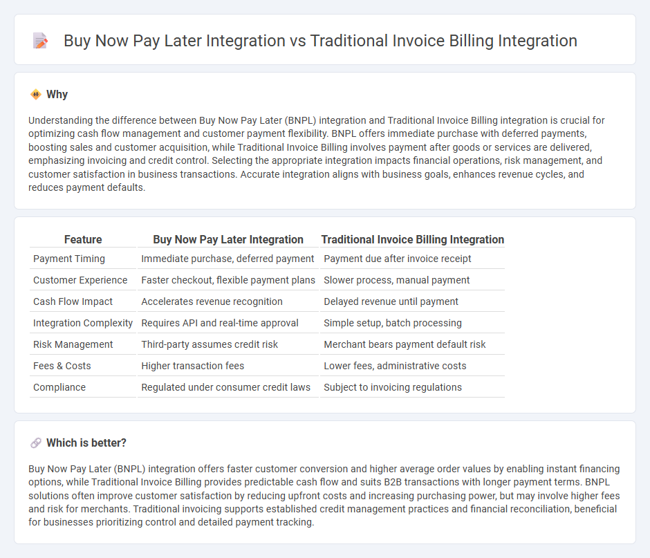 Buy Now Pay Later Integration vs Traditional Invoice Billing Integration in Finance