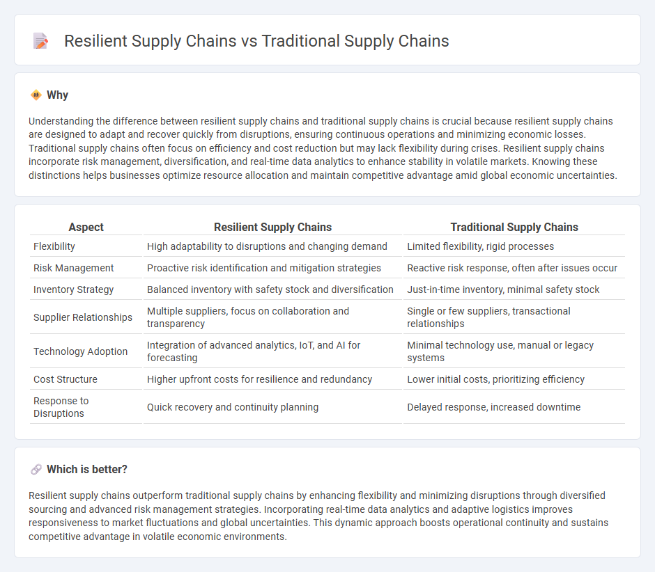 Resilient Supply Chains vs Traditional Supply Chains in Economy