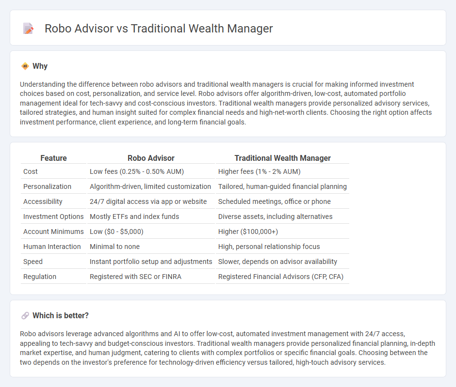 Robo Advisor vs Traditional Wealth Manager in Banking