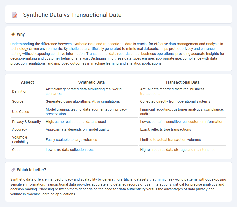 Synthetic Data vs Transactional Data in Technology