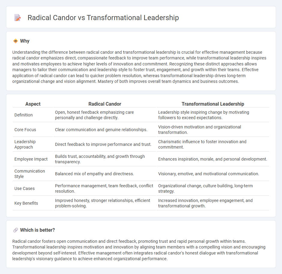 Radical Candor vs Transformational Leadership in Management