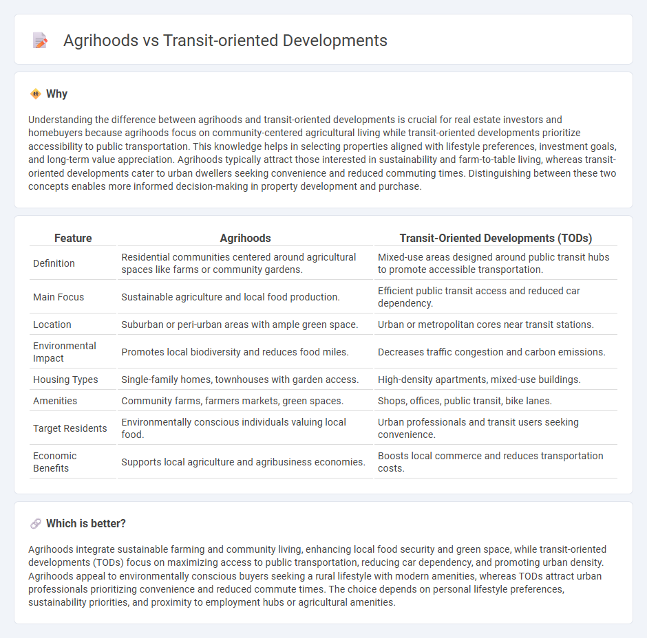 Agrihoods vs Transit-Oriented Developments in Real Estate