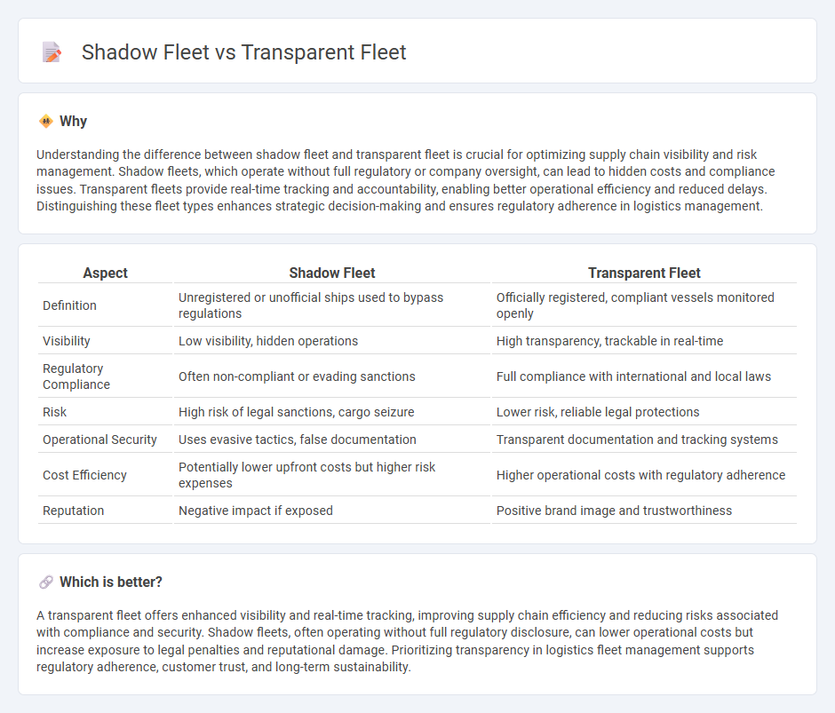 Shadow Fleet vs Transparent Fleet in Logistics