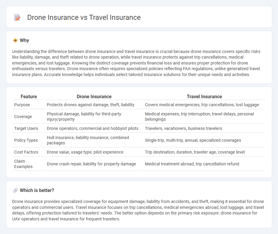 Drone Insurance vs Travel Insurance in Insurance
